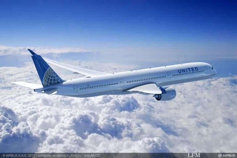 United Airlines wechselt zu größerem Airbus A350 – und nimmt mehr