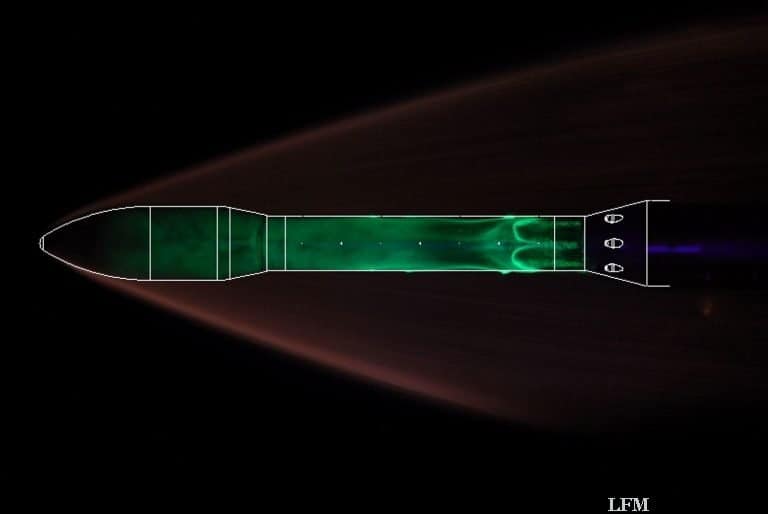 Hyperschall im Windkanal: Tests für Raketenoberstufen