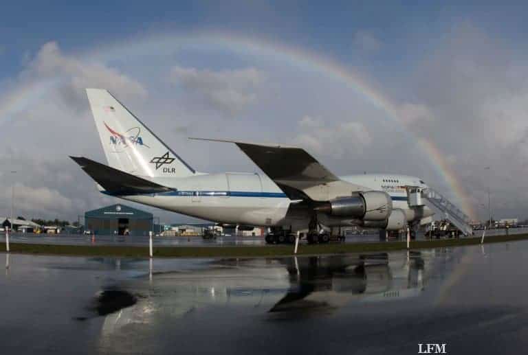 SOFIA Flugzeug-Teleskop: IR-Beobachtungen über Neuseeland