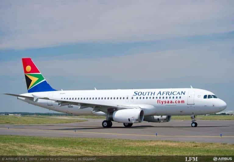 Airbus A320 Ersatz für South African Airways B737