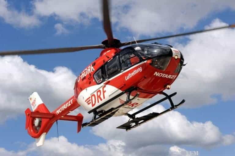 Rettungshubschrauber der DRF Nürnberg mit 26.000. Einsatz