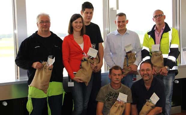 Frühstück für Fluthelfer des Flughafens Hannover