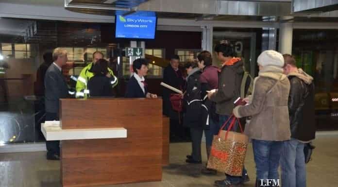 Terminal für non Schengen am Flughafen Bern-Belp