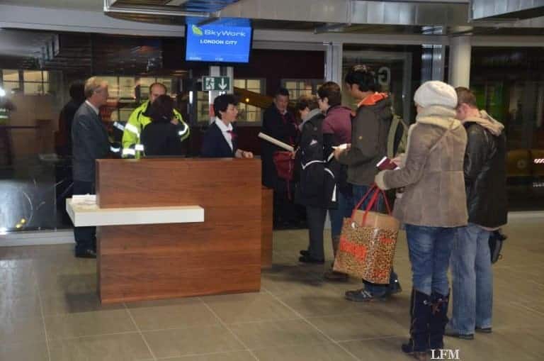 Terminal für non Schengen am Flughafen Bern-Belp