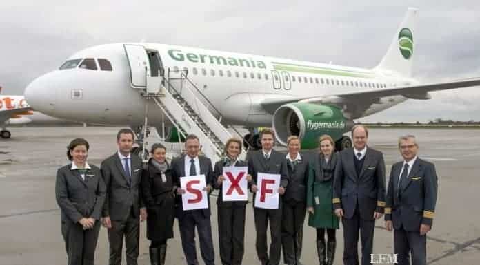 Germania: Start und Wartung in Schönefeld