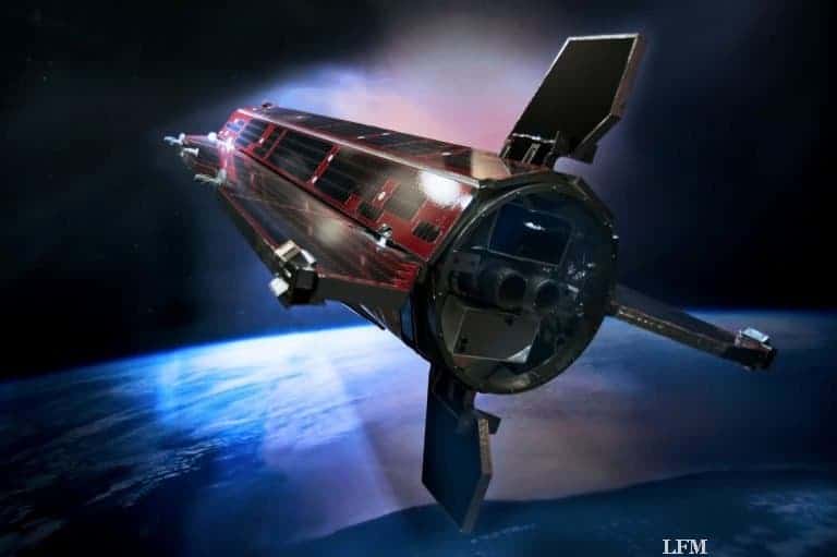 GOCE über dem Meer verglüht