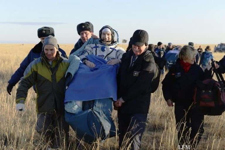 ESA-Astronaut Parmitano auf der Erde gelandet