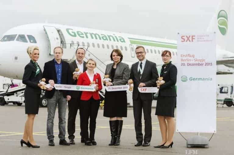 Germania fliegt Route Berlin – Skopje