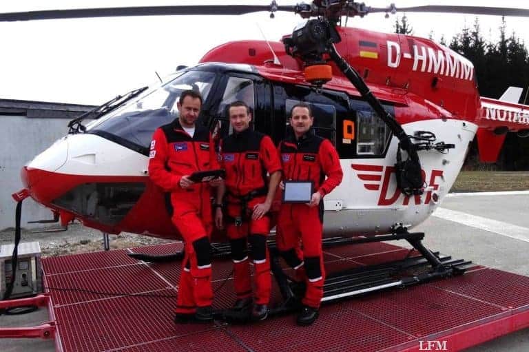 Tablet-PC bringt Rettungshubschrauber schneller zum Unfallort