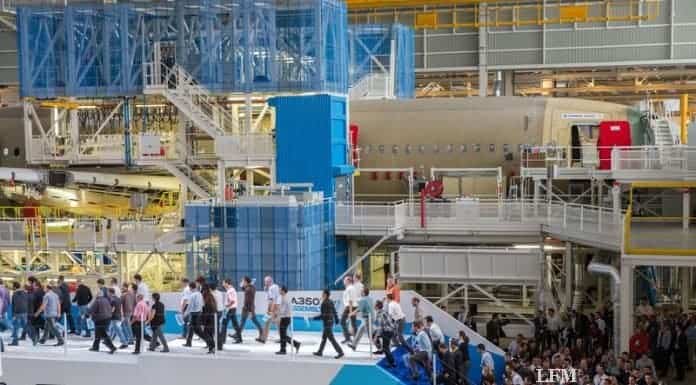 Neue A350-XWB-Endmontagelinie in Toulouse eingeweiht
