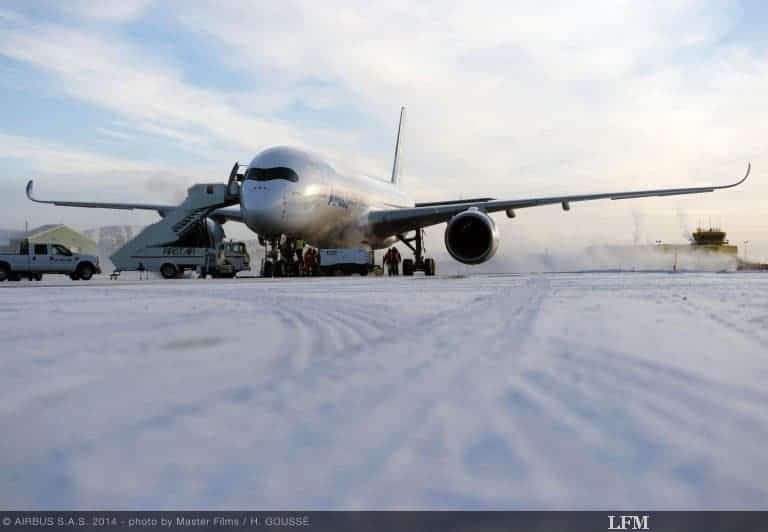 Airbus A350 XWB besteht auch Kältetest in Kanada