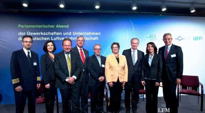 Luftverkehrswirtschaft erörtert Rahmenbedingungen an Parlamentarischem Abend