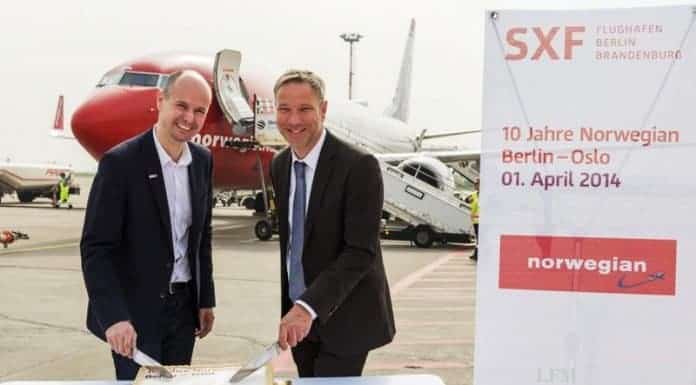 10 Jahre norwegian im Aufwind am Hauptstadt-Flughafen BER