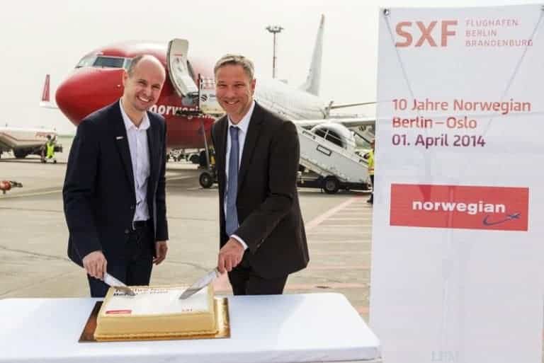 10 Jahre norwegian im Aufwind am Hauptstadt-Flughafen BER