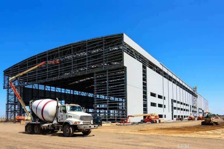 Airbus-Werk in Alabama, USA: Hangar vor Fertigstellung