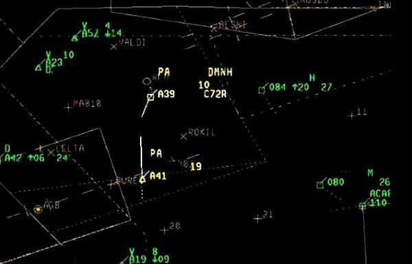 Current Alert: Annäherung auf 0,06 NM im Luftraum E