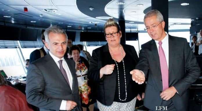 Frankfurter OB Peter Feldman zu Besuch bei der Fraport AG