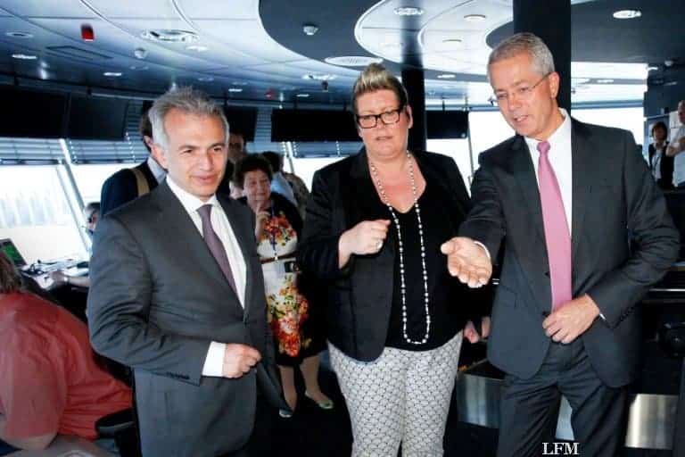 Frankfurter OB Peter Feldman zu Besuch bei der Fraport AG