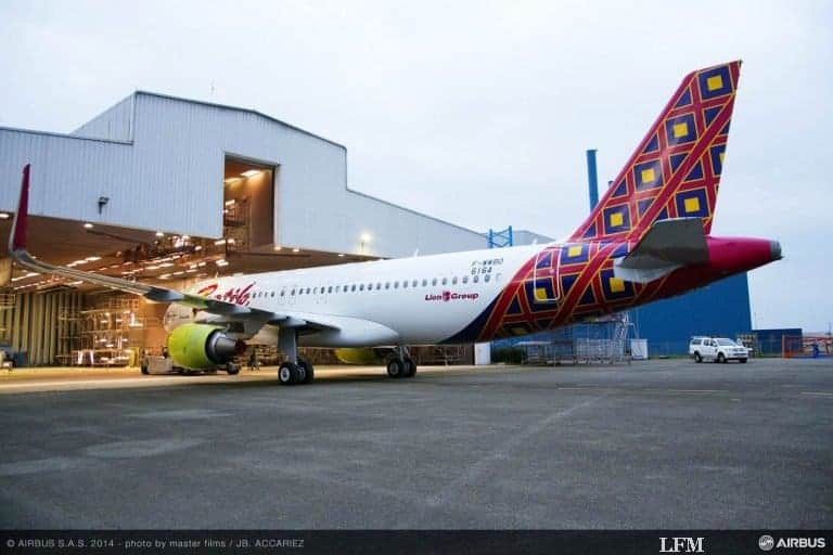 Erster Airbus im Anstrich der Lion Group