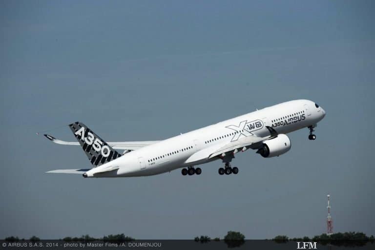 Erstflug Airbus A350 XWB MSN5: Testflotte komplett