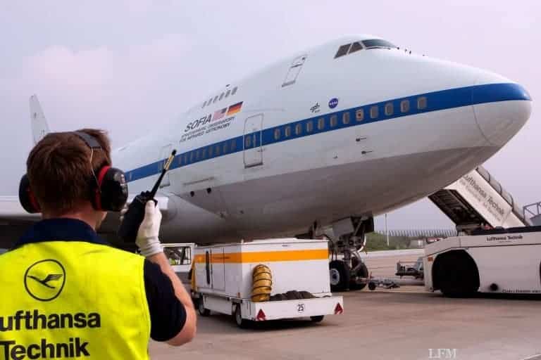 Flugzeug-Wartung mit Sondergenehmigung: Observatorium SOFIA in Hamburg