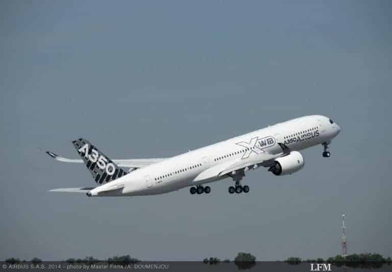 Am Flughafen Frankfurt landet erstmals neues Airbus-Modell A350 XWB