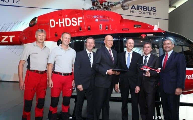 DRF Luftrettung: Erster Hubschrauber des Typs EC 145 T2 übergeben