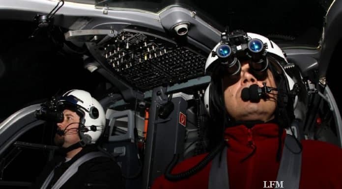 Nachtischtgeräte Hubschrauber der für ADAC-Luftrettung