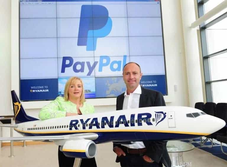 Ryanair startet Partnerschaft mit PayPal