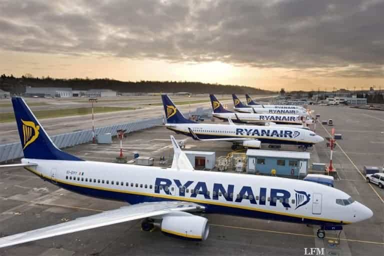 Ryanair-Passagierzahlen im August 2014 um 4% gestiegen