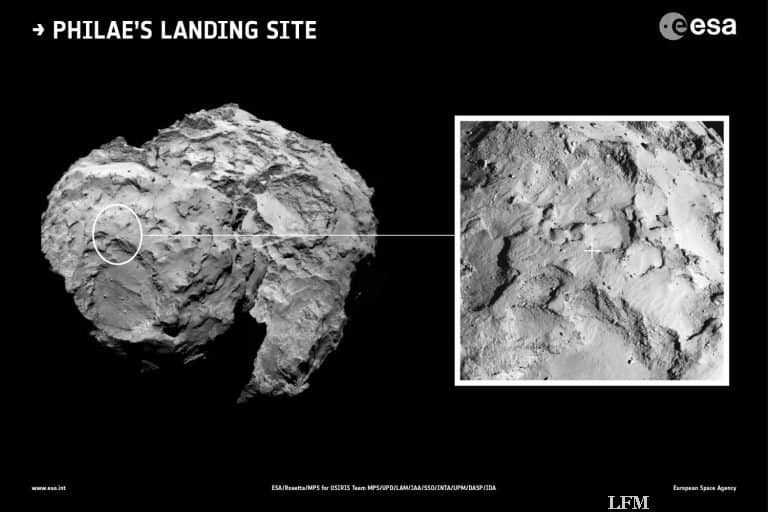 Kometen-Landung flach und mit weniger Brocken