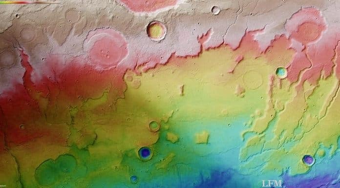 Mars Express liefert 3D-Bilder von Kraterseen und verzweigten Flusstälern des Mars