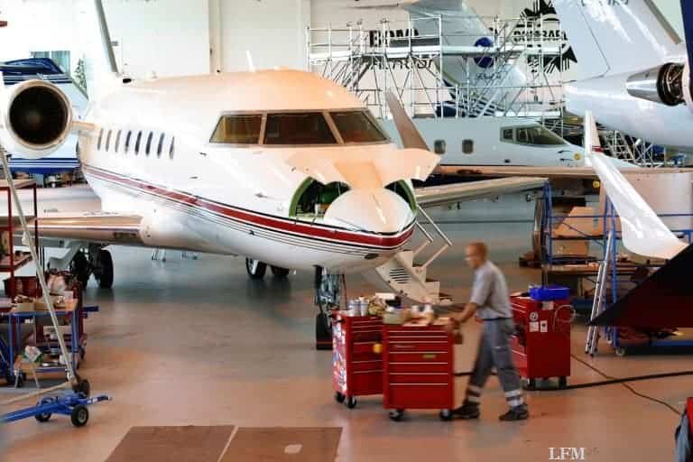 LBAS wartet Bombardier Challenger 350 Jet für IJM