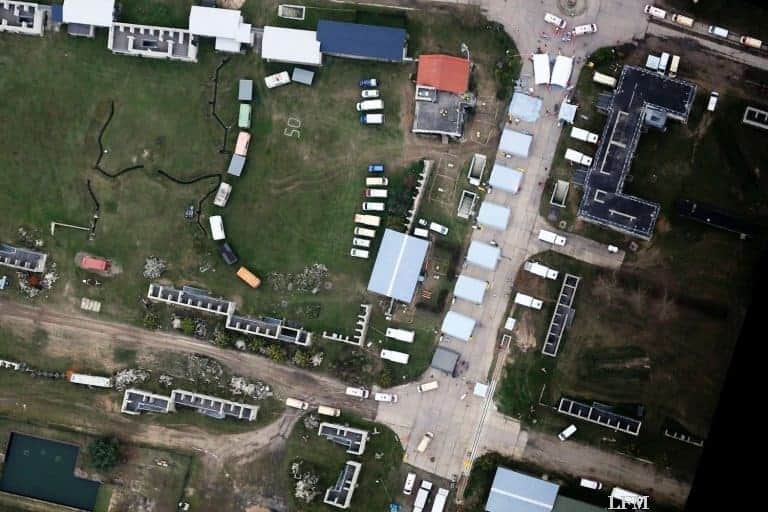 4k-Bilder aus Katastrophen von Hubschrauber und Oktokopter