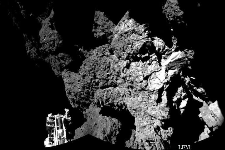 Philae insgesamt drei Mal auf dem Kometen gelandet