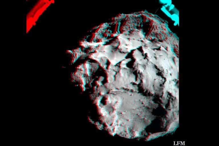 Kometenlandung in 3D