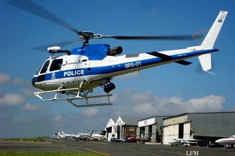 AS350 B3e für Polizei in Botswana mit Nachtsichtgeräten