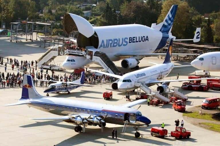 Luftfahrtfest am Flughafen Hamburg