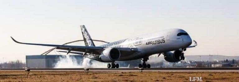 A350-900 XWB landet erstmals am Flughafen Madrid