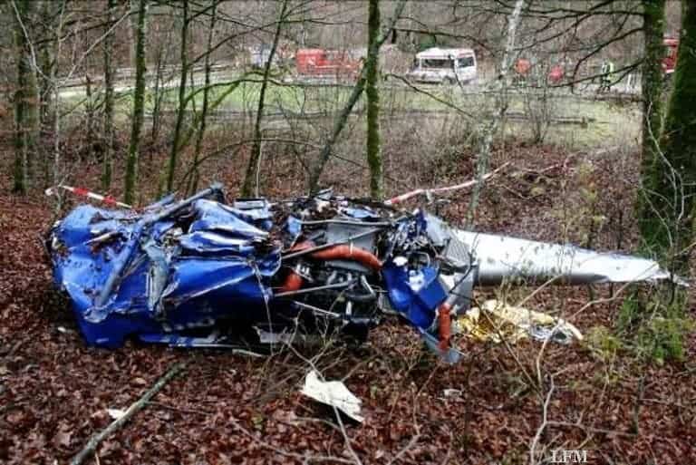 R44 Helikopter-Absturz: Not-Sinkflug mit Autorotation