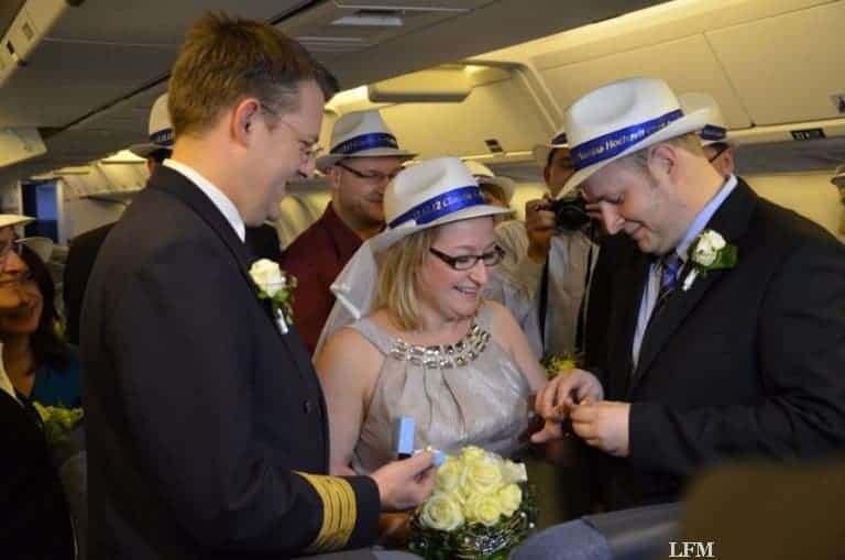 Hochzeit im Flieger nach Puerto Rico