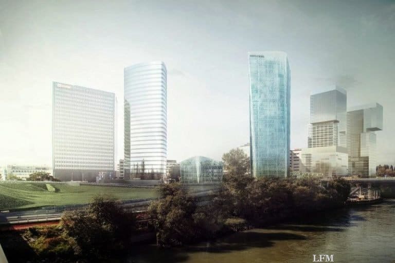 Austro Control in Wien: Entwurf für die Skyline aus London und Wien