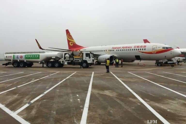Boeing 737-800 der Hainan Airlines fliegt ersten Passagierflug mit Biotreibstoff