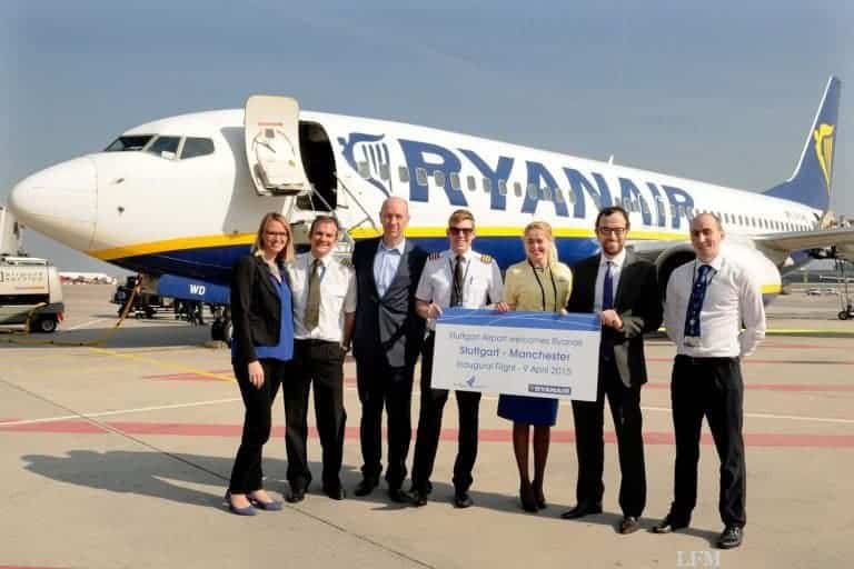 Ryanair kommt mit Manchester-Verbindung an den Flughafen Stuttgart
