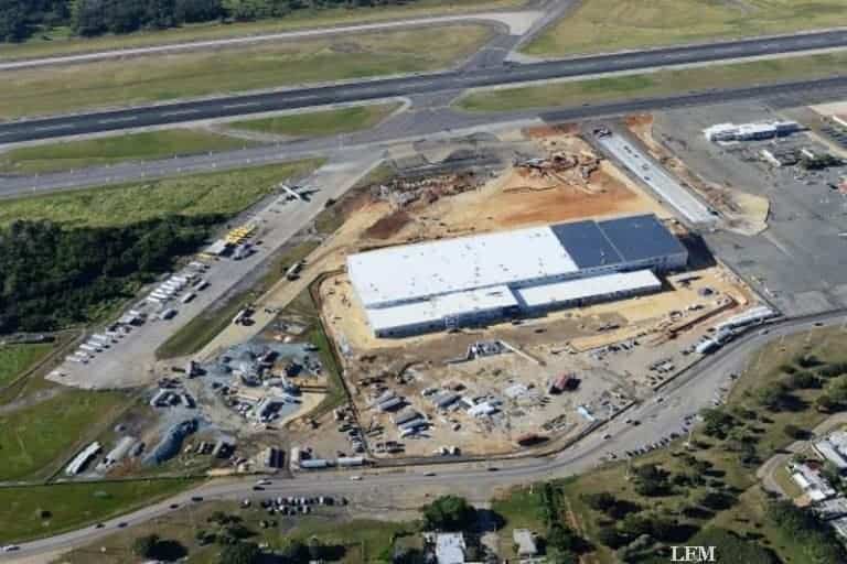 Lufthansa-Technik Hangar in Puerto Rico steht im Rohbau