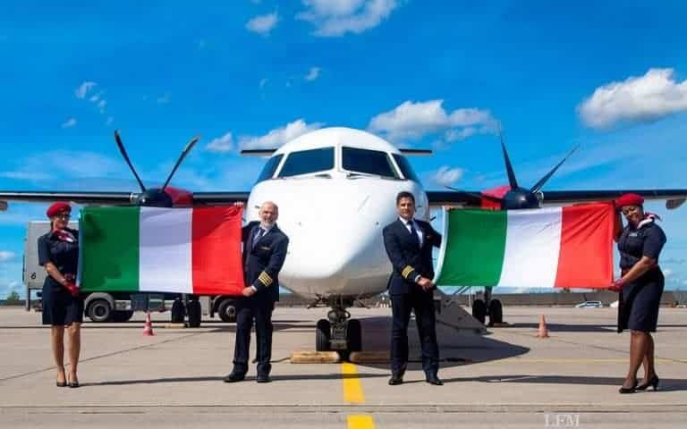 airberlin-Q400 verbindet Stuttgart mit Mailand-Linate