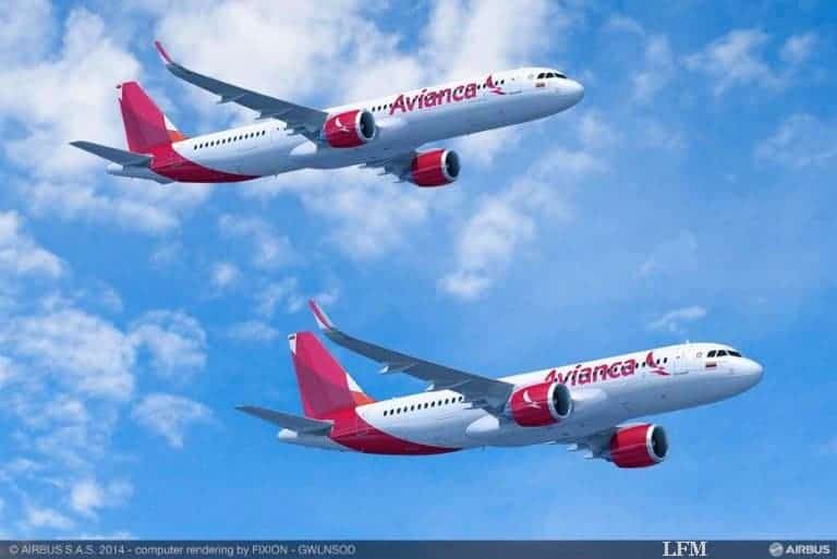Avianca macht Bestellung für 100 Airbus-Flugzeuge fest