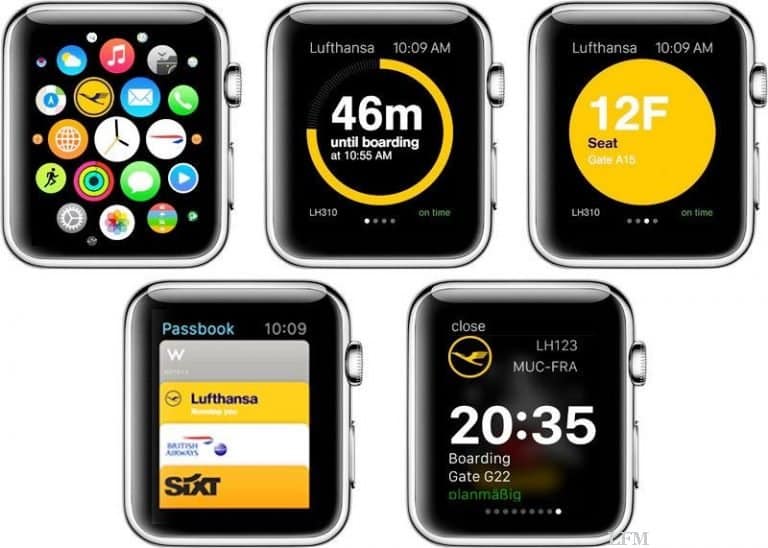 Lufthansa bringt Flugdaten auf die Apple Watch