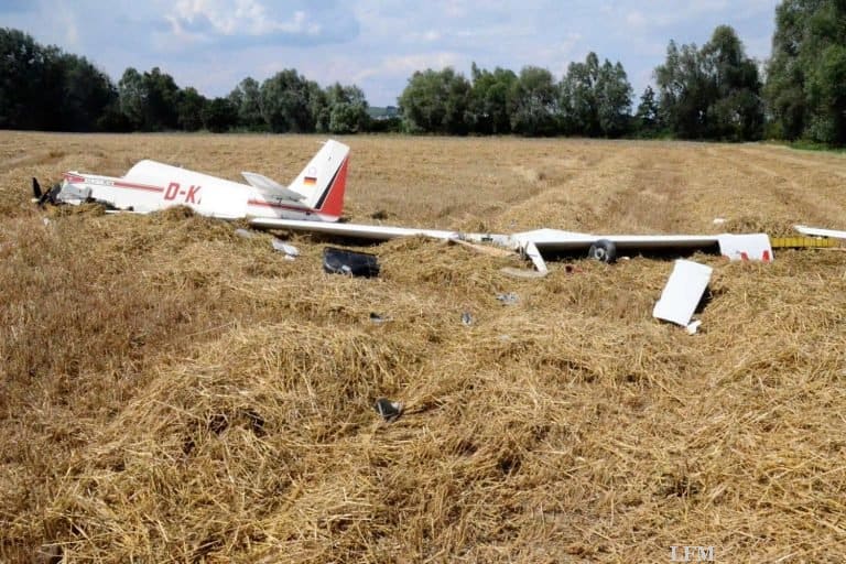 Motorsegler-Absturz nach dem Start in Oppenheim