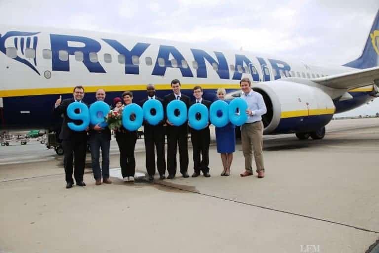 90 Millionen Ryanair Kunden in Deutschland